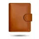 Leather Wallet with Button Closure