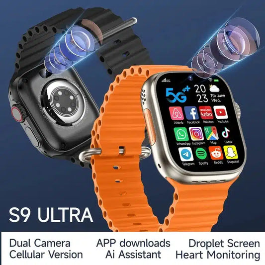 S9 Ultra 4G LTE Dual Camera Smartwatch